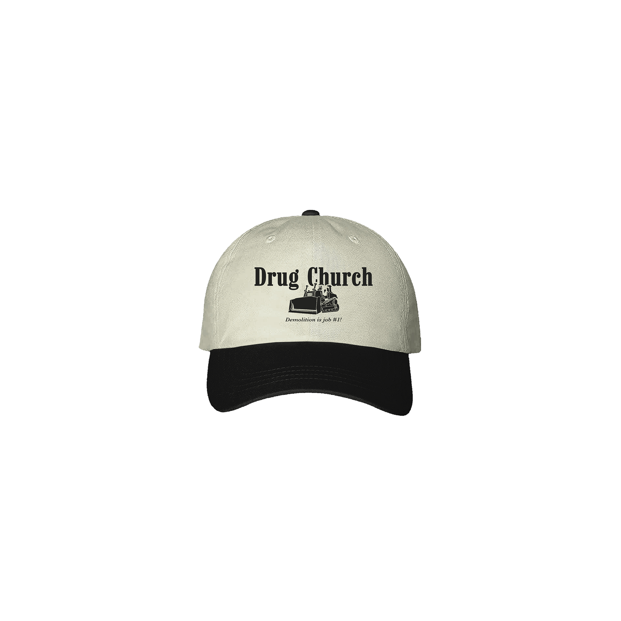 drug church "demo" hat (white & black)